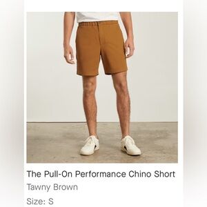 Everlane Pull On Performance Chino Shorts Tawny Brown Men’s S